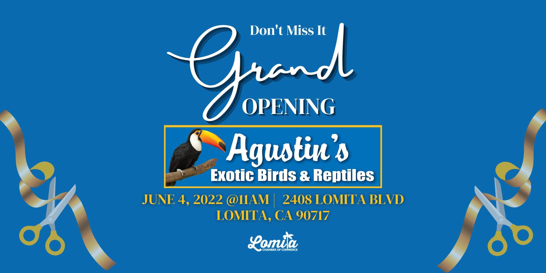 Grand Opening & Ribbon Cutting Agustin's Exotic Birds & Reptiles 7 113595 image 283607995 1349636115522332 6907160107724728190 n