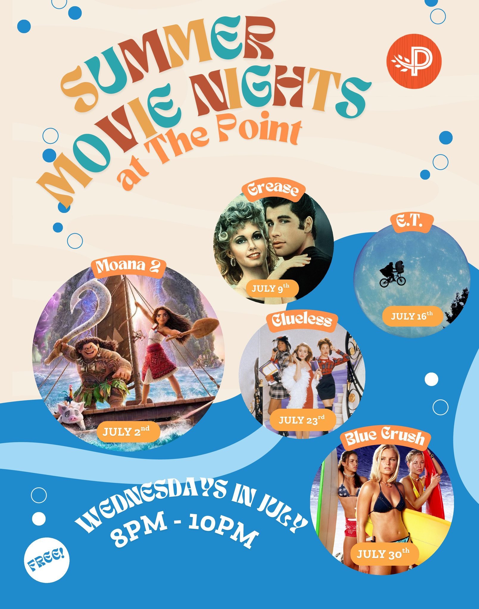 Summer Movie Nights at The Point 7 Summer Movies at the Point