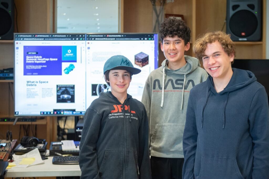 south bay students space trash