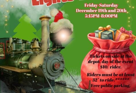 Holiday Lights Train at Southern California Live Steamers 13 Torrance Holiday Trains