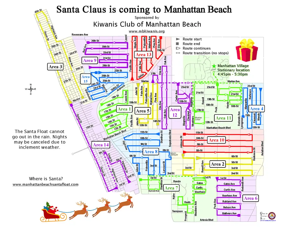 Your Guide to the Manhattan Beach Santa Claus Sleigh Schedule for 2025