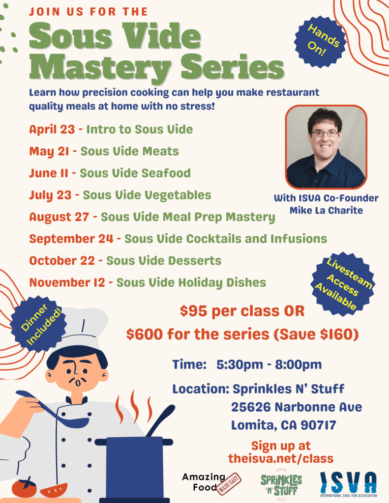Sous Vide Mastery Series in Lomita: Hands-On Cooking Classes to Elevate Your Skills 3 International Sous Vide Association