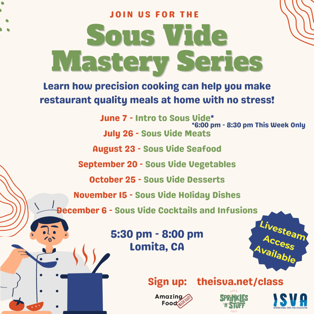 Sous Vide Mastery Series in Lomita: Hands-On Cooking Classes to Elevate Your Skills 3 Mastery Series All Workshops 2