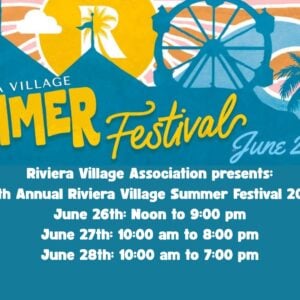 Riviera Village Summer Festival Returns to Redondo Beach with Live Music, Food & Fun