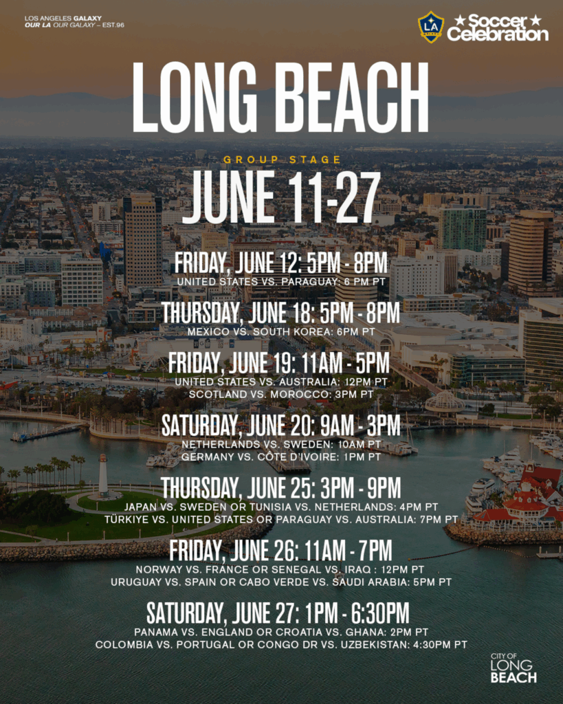 LA Galaxy Soccer Celebration 2026: Your Guide to Free Events in Long Beach, Carson, and Hermosa Beach 2 The LA Galaxy Soccer Celebration kicks off in Long Beach
