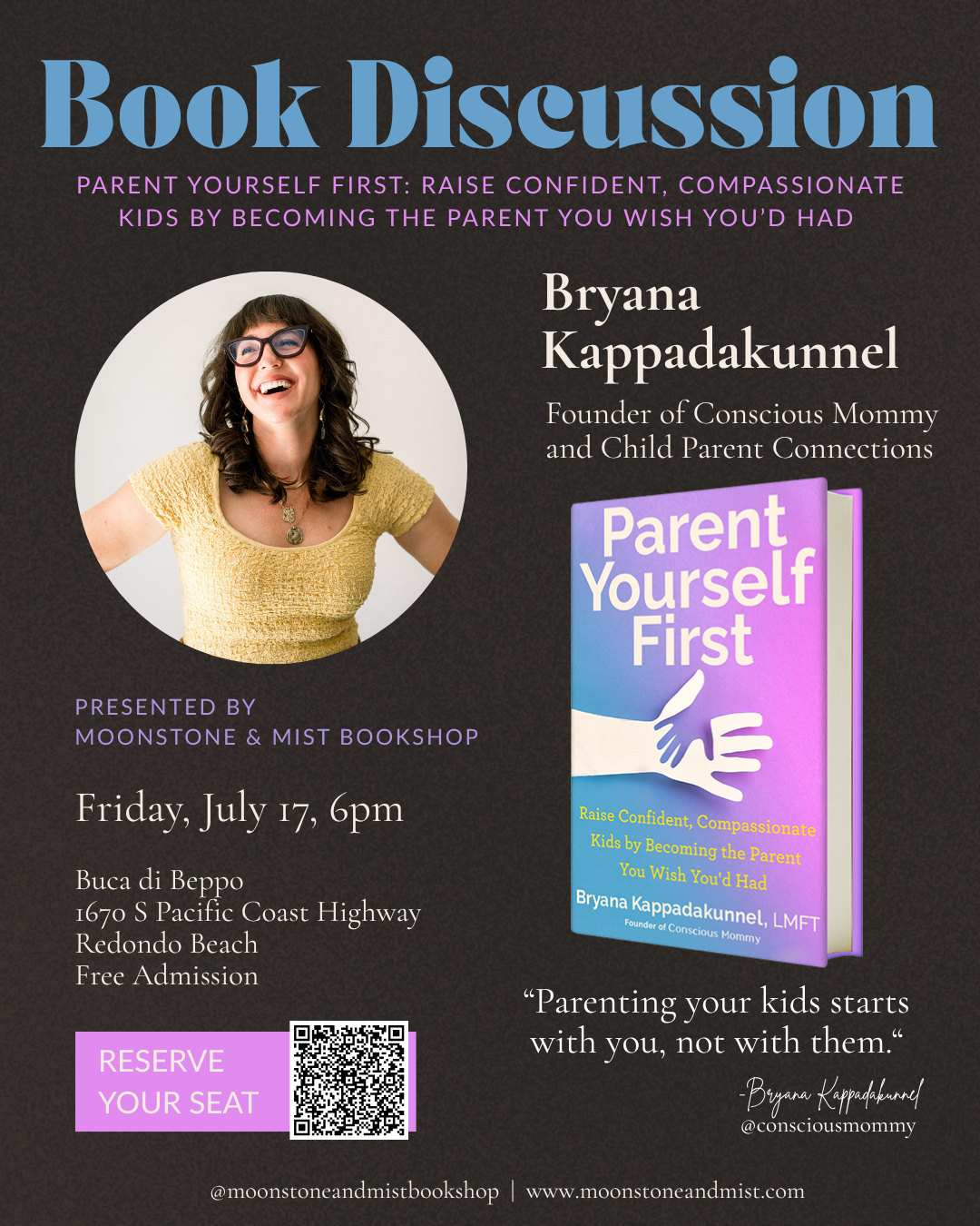 Book Discussion: Parent Yourself First with Bryana Kappadakunnel 61 140615 image