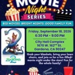 City of Gardena Movie Night 121 Gardena Movie Night