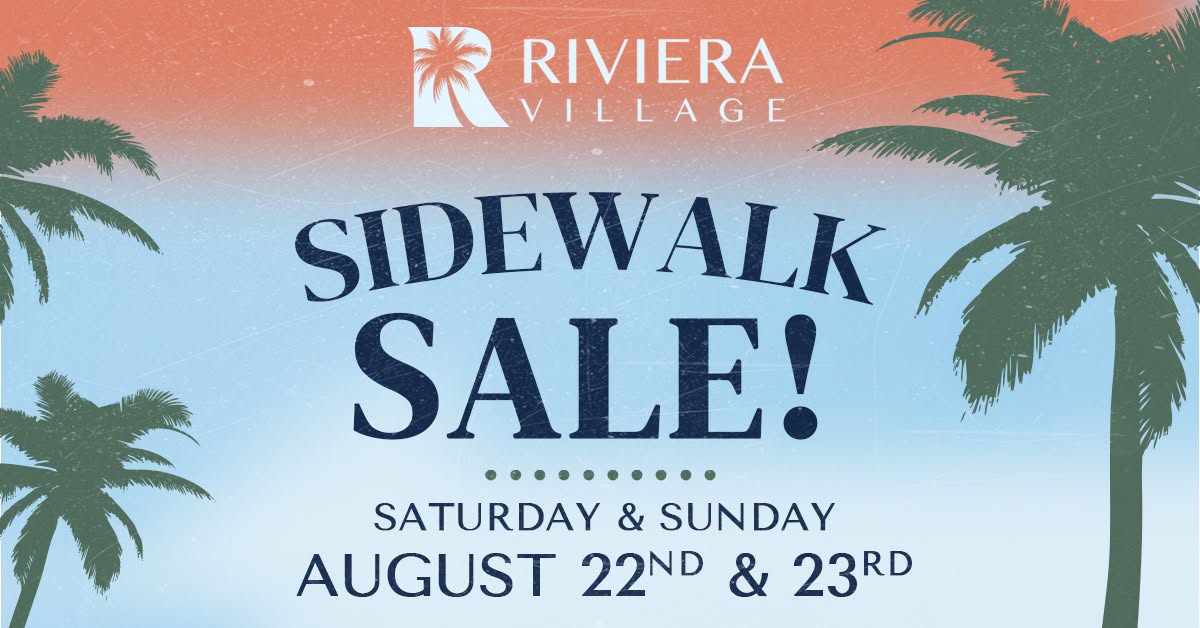 Riviera Village Side Walk Sale